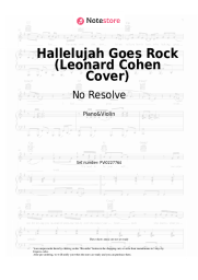 Sheet music, chords No Resolve - Hallelujah Goes Rock (Leonard Cohen Cover)