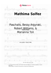 Sheet music, chords Paschalis, Bessy Argyraki, Robert Williams, & Marianna Toli - Mathima Solfez
