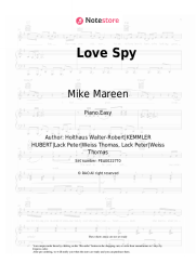 Sheet music, chords Mike Mareen - Love Spy