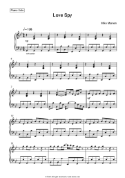 Sheet music, chords Mike Mareen - Love Spy