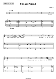 Sheet music, chords David J - Spin You Around (Morgan Wallen Cover)