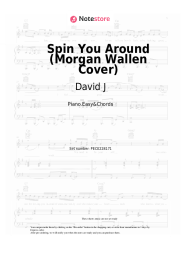 Sheet music, chords David J - Spin You Around (Morgan Wallen Cover)
