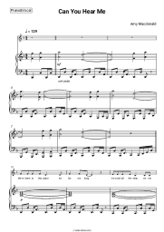 Sheet music, chords Amy Macdonald - Can You Hear Me