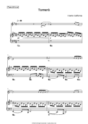 Sheet music, chords I Santo California - Tornero