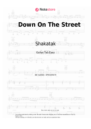 Sheet music, chords Shakatak - Down On The Street