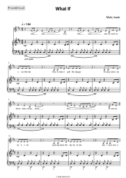 Sheet music, chords Myle, Isaak - What If