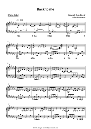 Sheet music, chords Vanotek, Eneli - Back to Me