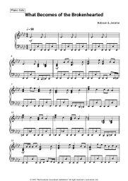 Sheet music, chords Robson & Jerome - What Becomes of the Brokenhearted