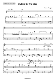 Sheet music, chords Sons of Legion - Walking On The Edge