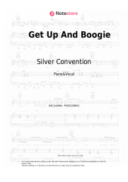 Sheet music, chords Silver Convention - Get Up And Boogie