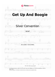 Sheet music, chords Silver Convention - Get Up And Boogie