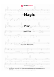Sheet music, chords Pilot - Magic