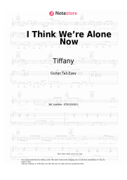 Sheet music, chords Tiffany - I Think We’re Alone Now