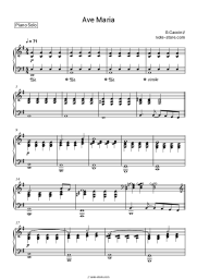 Sheet music, chords Giulio Caccini, Vladimir Vavilov - Ave Maria