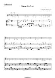 Sheet music, chords Fantomel, Kate Linn - Dame Un Grrr