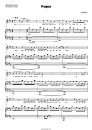 Sheet music, chords SOPHIA - Regen