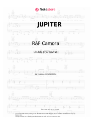 Sheet music, chords RAF Camora, Apache 207 - JUPITER