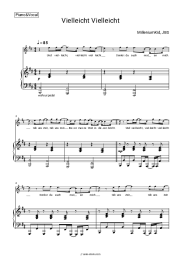 Sheet music, chords MilleniumKid, JBS - Vielleicht Vielleicht