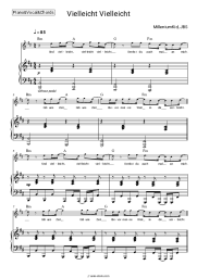 Sheet music, chords MilleniumKid, JBS - Vielleicht Vielleicht