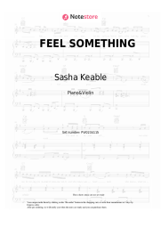 Sheet music, chords Sasha Keable - FEEL SOMETHING