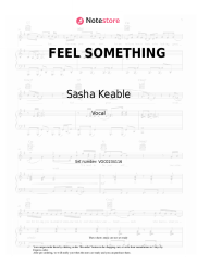 Sheet music, chords Sasha Keable - FEEL SOMETHING
