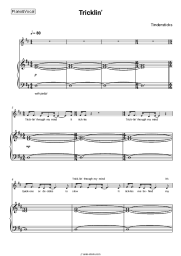 Sheet music, chords Tindersticks - Tricklin’