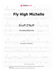 Sheet music, chords Enuff Z'Nuff - Fly High Michelle