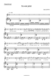 Sheet music, chords Leni - So wie jetzt (feat. LOTTE)