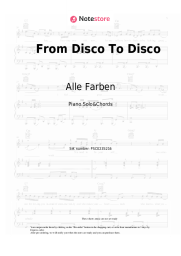 Sheet music, chords Alle Farben, Majestic - From Disco To Disco