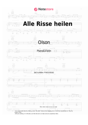 Sheet music, chords Olson - Alle Risse heilen