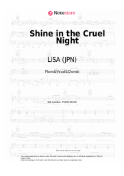 Sheet music, chords LiSA (JPN) - Shine in the Cruel Night