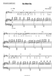 Sheet music, chords Oli.P, Felix Harrer - So Bist Du