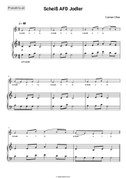 Sheet music, chords Corner Chor - Scheiß AFD Jodler