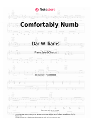 Sheet music, chords Dar Williams, Ani DiFranco - Comfortably Numb