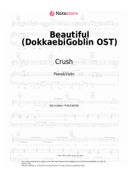 Sheet music, chords Crush - Beautiful (DokkaebiGoblin OST)