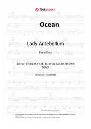 Sheet music, chords Lady Antebellum - Ocean