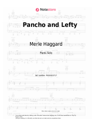 Sheet music, chords Merle Haggard, Willie Nelson - Pancho and Lefty