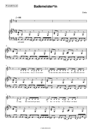 Sheet music, chords Dota - Bademeister*in
