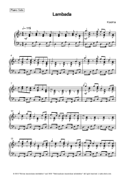 Sheet music, chords Kaoma - Lambada