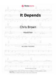 Sheet music, chords Chris Brown, Bryson Tiller - It Depends