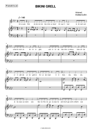 Sheet music, chords Ikkimel, Robbensohn - BIKINI GRELL