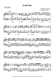 Sheet music, chords Mitchell Tenpenny - Drunk Me