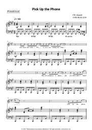 Sheet music, chords F. R. David - Pick Up the Phone