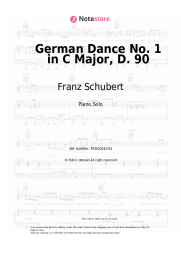 Sheet music, chords Franz Schubert - German Dance No. 1 in C Major, D. 90