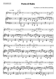 Sheet music, chords Roy Bianco & Die Abbrunzati Boys - Ponte di Rialto