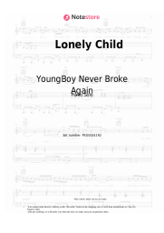 Sheet music, chords YoungBoy Never Broke Again - Lonely Child