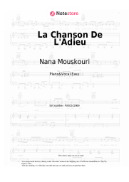 undefined Nana Mouskouri - La Chanson De L'Adieu