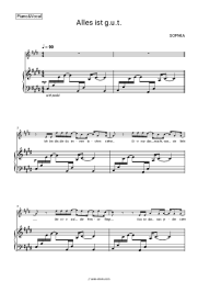 Sheet music, chords SOPHIA - Alles ist g.u.t.