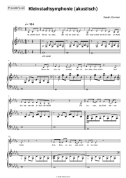 Sheet music, chords Sarah Connor - Kleinstadtsymphonie (akustisch)