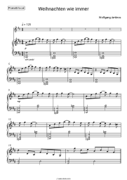 Sheet music, chords Wolfgang Ambros - Weihnachten wie immer